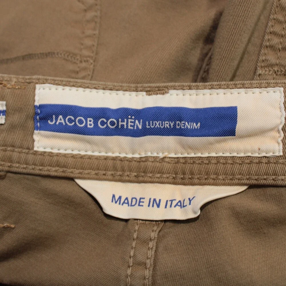 Jacob Cohen NWT 5 Pocket Jean Cut Pants Size 31 US Bard in Beige Cotton Blend